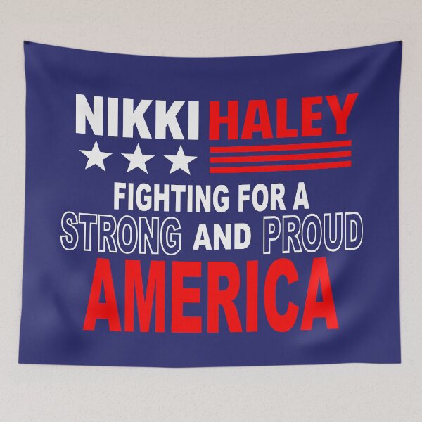 Item preview, Nikki Haley fighting for a strong and proud America designed and sold by Colorfulman.