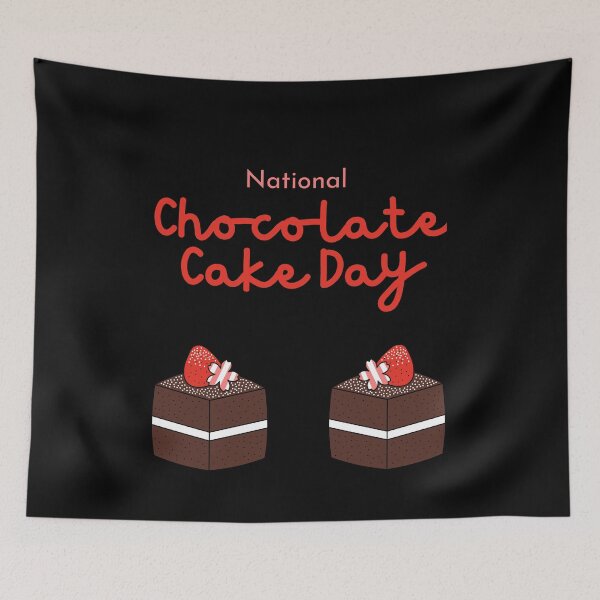 Item preview, National Chocolate Cake Day designed and sold by Simo0455.