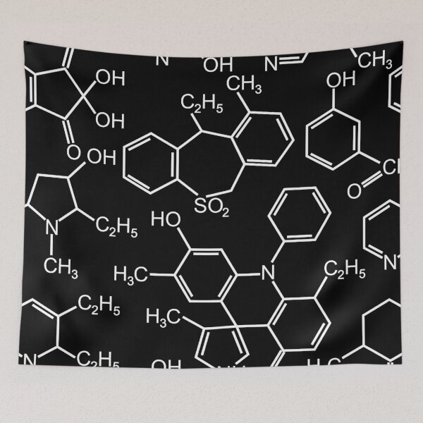 Item preview,  Chemistry lovers chemical compounds patterns designed and sold by Safa  Reda.