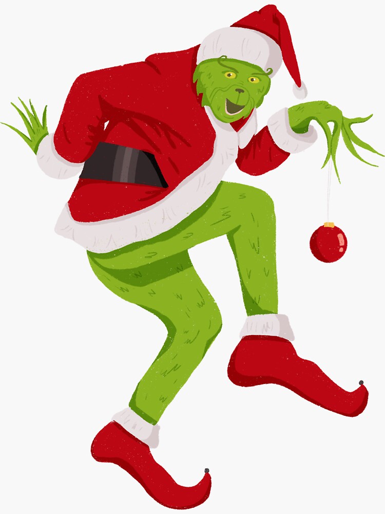 The Grinch - Grinch Xmas  Sticker for Sale by LudiePosada