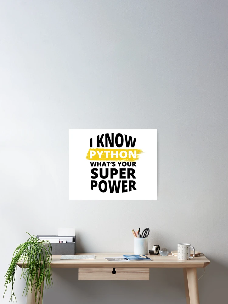 Thumbnail 2 of 3, Poster, I Know Python - Funny Programming Jokes - Light Color designed and sold by Programming Jokes.