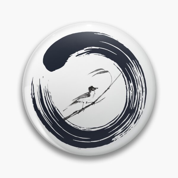 Item preview, Japanese enso circle bird  designed and sold by StudioARTHUR.