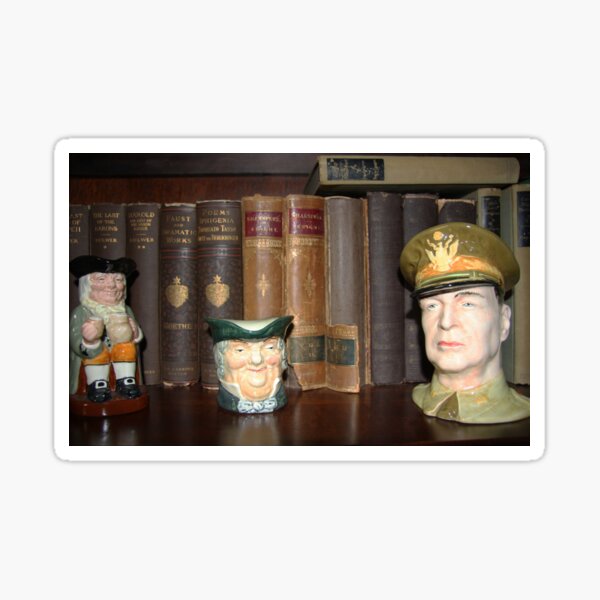 Bookshelf Of Vintage History Sticker