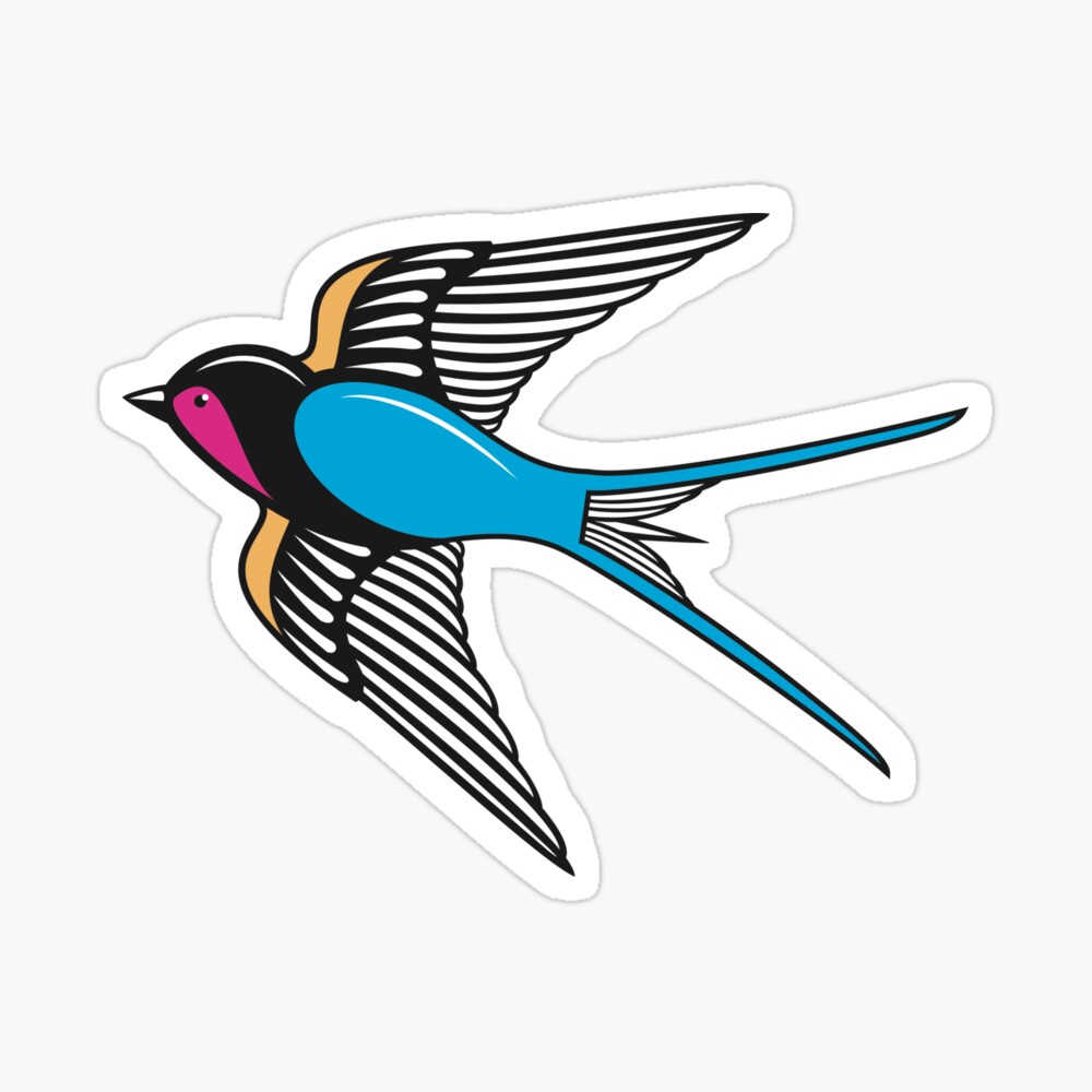 Swallow Bird, The Flight Virtuoso, Design for Birds Lovers T-Shirt