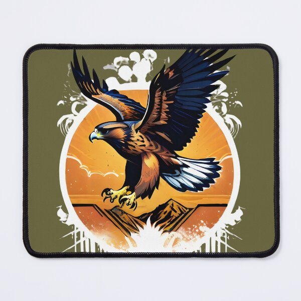 Item preview, "Majestic Hawk Soaring - Wildlife Illustration T-Shirt" designed and sold by ArtistKunal123.