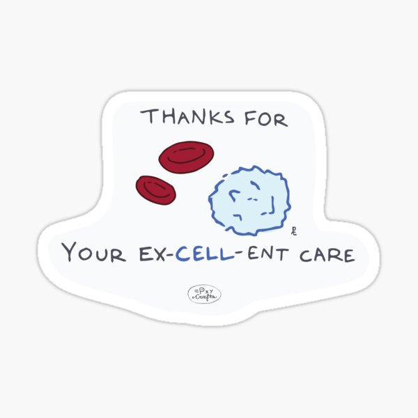 Item preview, Thanks for your ex-cell-ent care - punny encouragements designed and sold by Pxycrafts.