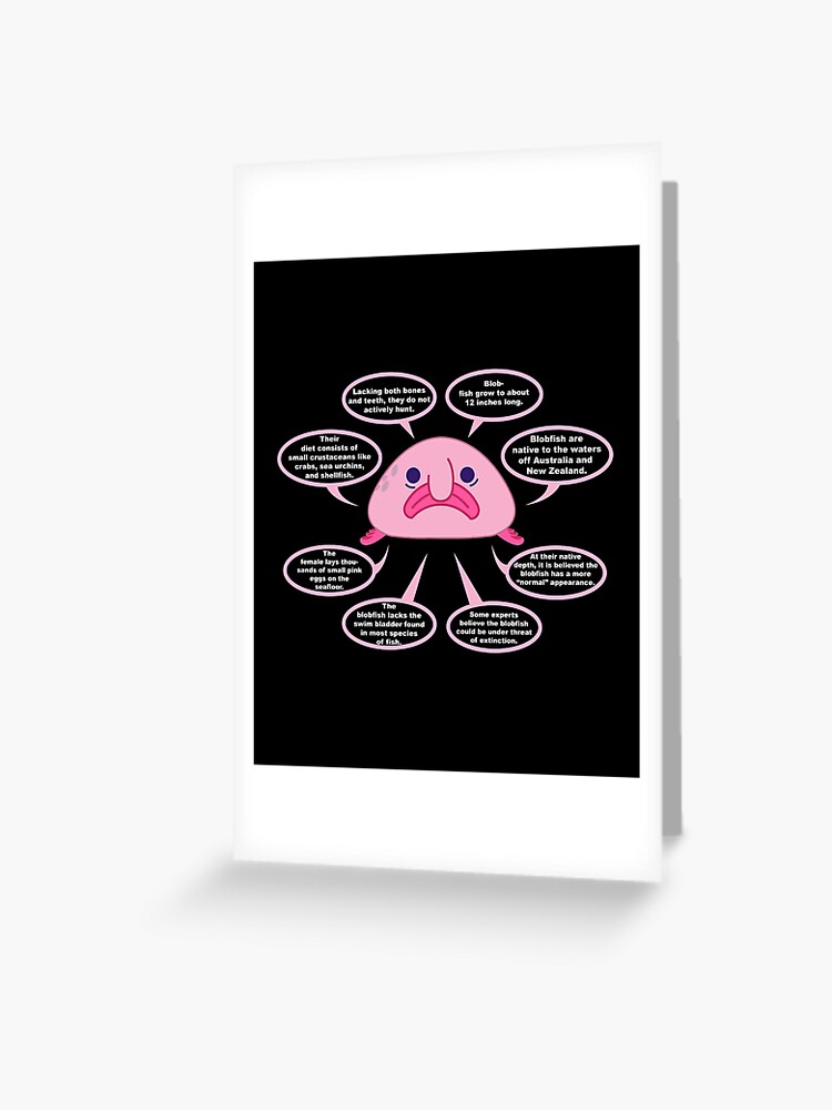 Mr. Blob fish Happy Postcard for Sale by Mannyfog