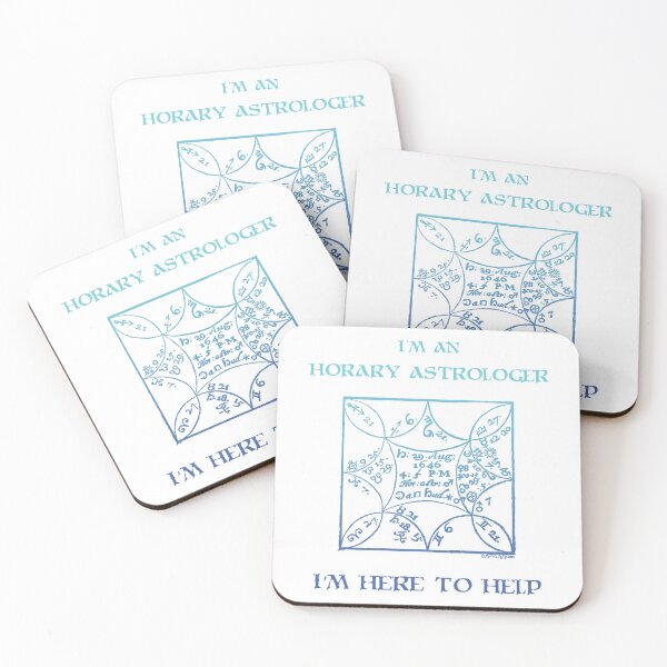 Item preview, I'm an horary astrologer.  I'm here to help. light blue-blue gradient designed and sold by mariahmcmo.