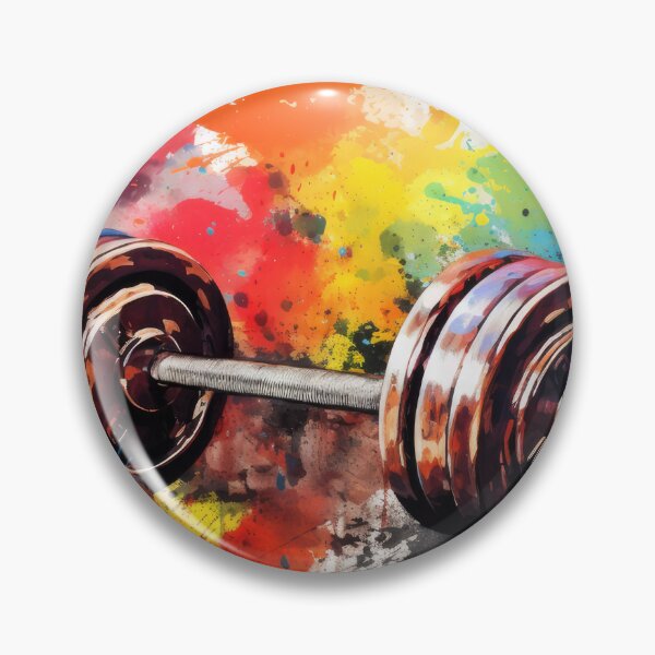 Item preview, Dumbbell in splash design designed and sold by Mic-Poster.