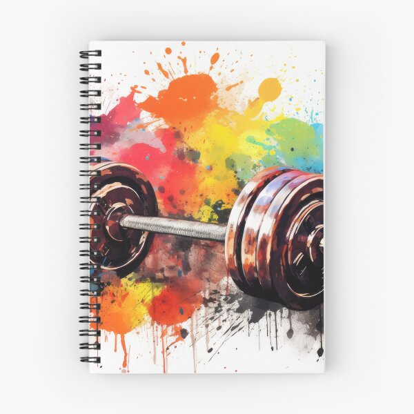 Item preview, Dumbbell in splash design designed and sold by Mic-Poster.