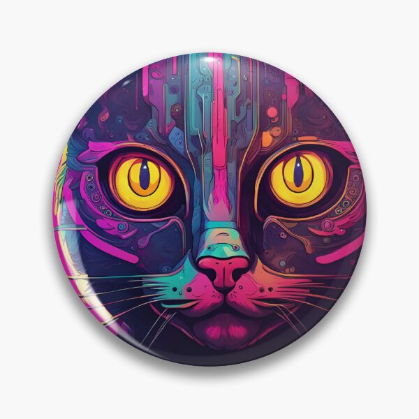 Item preview, Psychedelic Cyber Cat designed and sold by PC-artist.