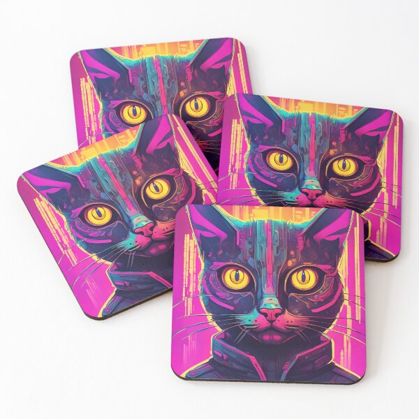 Item preview, Psychedelic Cyber Cat designed and sold by PC-artist.