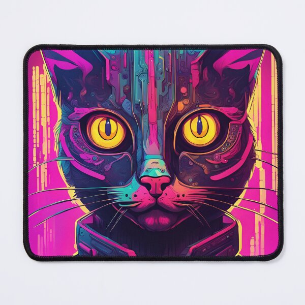 Item preview, Psychedelic Cyber Cat designed and sold by PC-artist.
