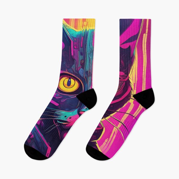 Item preview, Psychedelic Cyber Cat designed and sold by PC-artist.