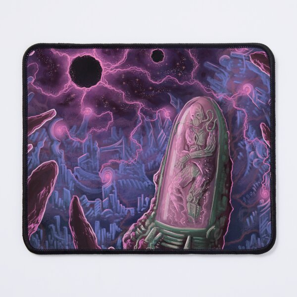Item preview, Futuristic Frankenstein under the dark moons designed and sold by MacchabeeArt.