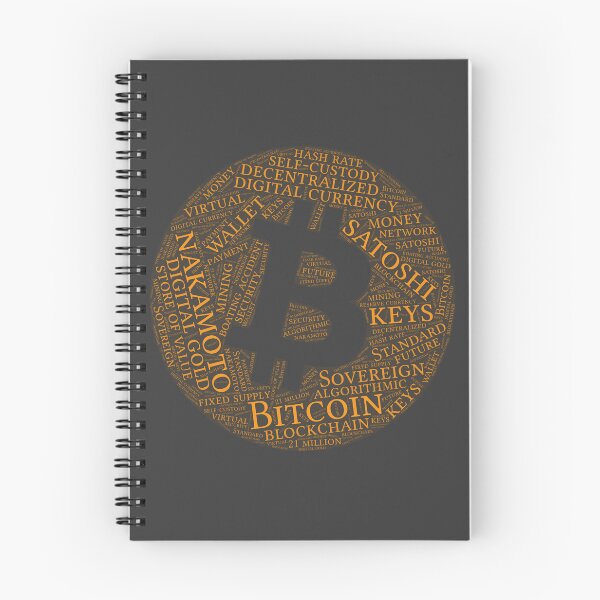 Item preview, Bitcoin Wordcloud for Darker Backgrounds designed and sold by WordsYouLove.