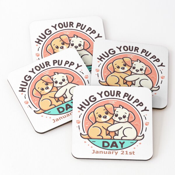 Item preview, Jan 21st - Hug Your Puppy Day designed and sold by CrankyOldDude.