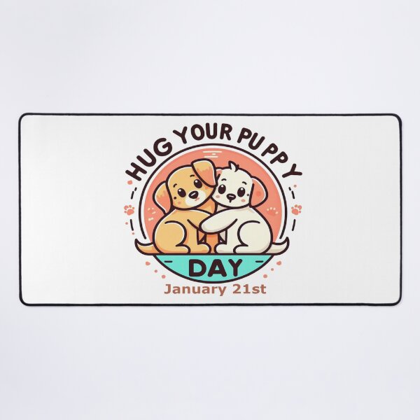 Item preview, Jan 21st - Hug Your Puppy Day designed and sold by CrankyOldDude.