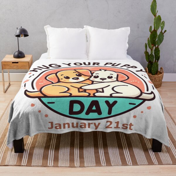 Item preview, Jan 21st - Hug Your Puppy Day designed and sold by CrankyOldDude.