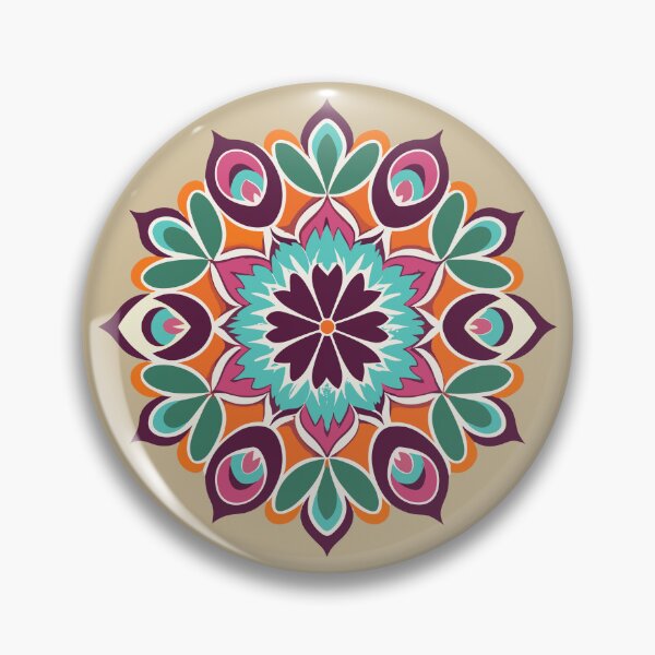 Item preview, Vibrant Floral Rangoli Design designed and sold by Jollys-ArtShop.