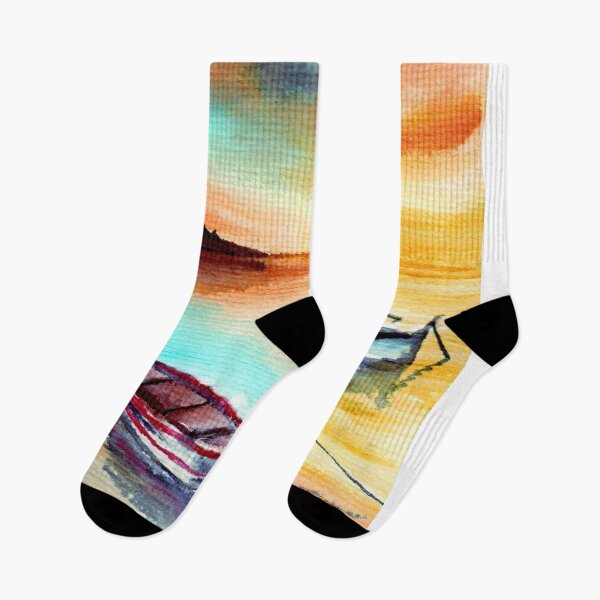Item preview, sunset on the sea with boat  designed and sold by Kikysart.