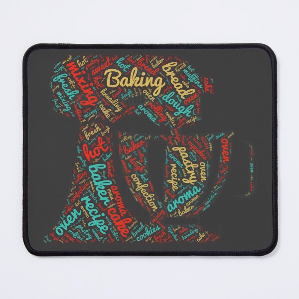 Item preview, Baking Wordcloud for Darker Backgrounds designed and sold by WordsYouLove.