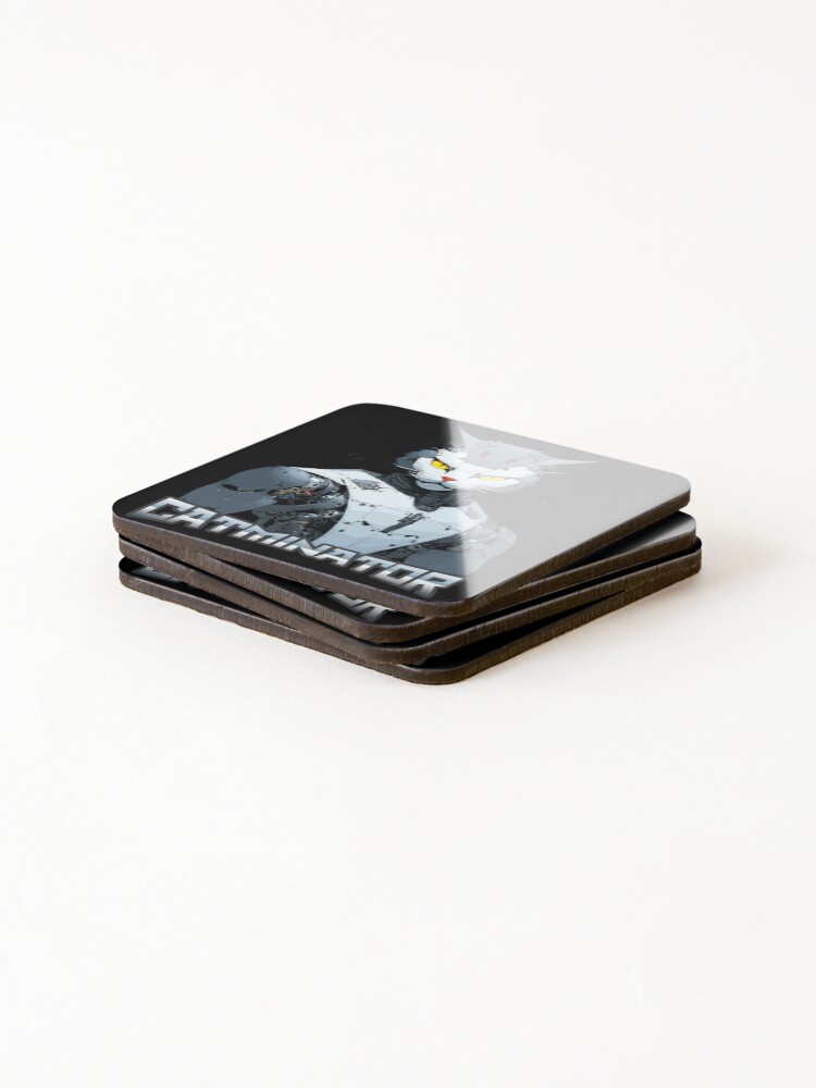 Thumbnail 4 of 5, Coasters (Set of 4), Catminator designed and sold by Ultimate-Rabbit.