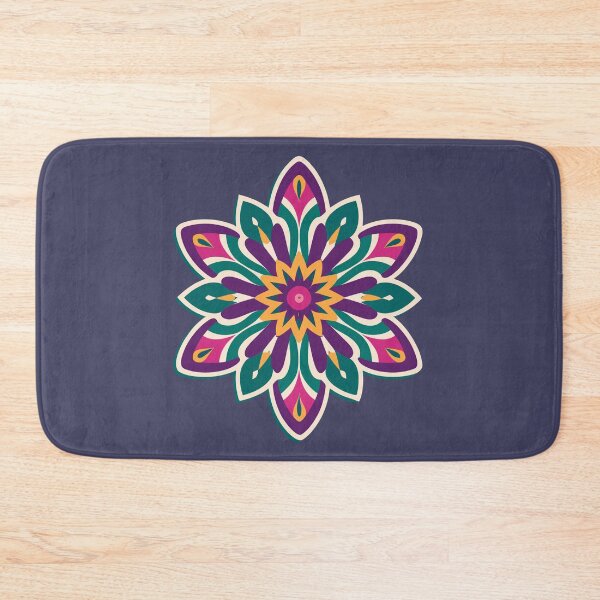 Item preview, Vintage Indian Floral Rangoli Design designed and sold by Jollys-ArtShop.
