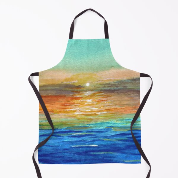Item preview, sunset watercolor sea designed and sold by Kikysart.