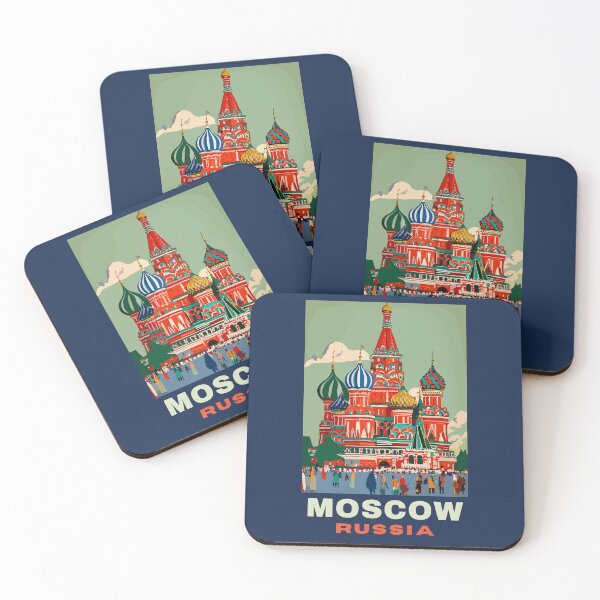 Item preview, A Vintage Travel Art of Moscow - Russia  designed and sold by GoodOldVintage.