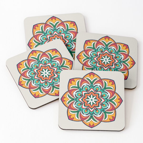 Item preview, Vintage Floral Rangoli Design designed and sold by Jollys-ArtShop.
