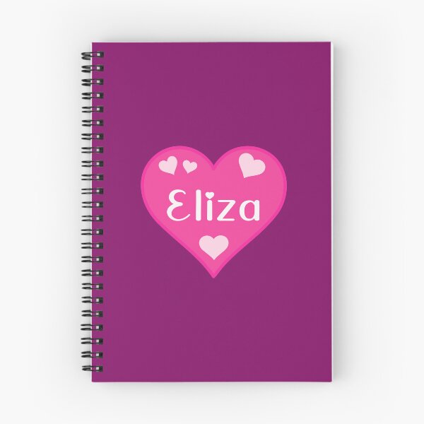 Artikelvorschau, Eliza Name Pink Heart entworfen und verkauft von Jeallan Designs.