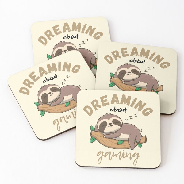 Item preview, Dreaming about video games sloth designed and sold by Laugh-Lines.