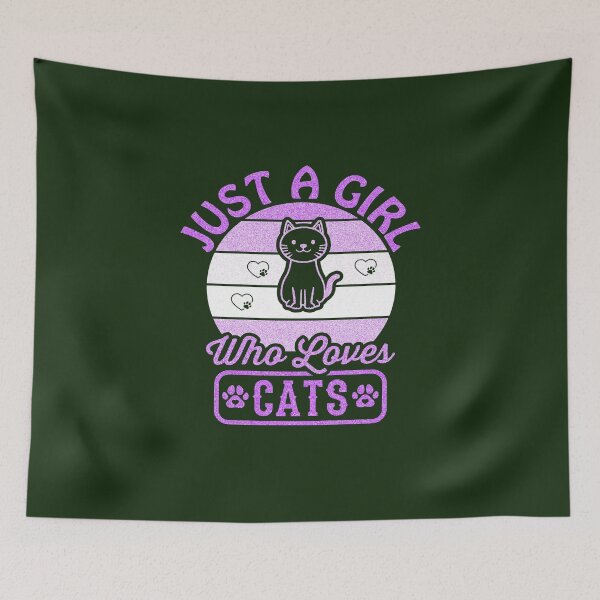 Item preview, Just a Girl Who Loves Cats Cool Funny #3 designed and sold by creativerooney.