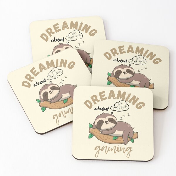Item preview, Dreaming about games sloth designed and sold by Laugh-Lines.