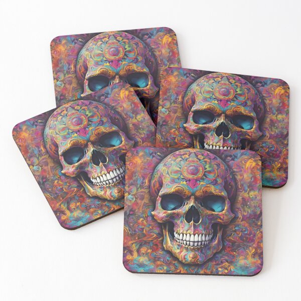 Item preview, Skull in rainbow blast (2) designed and sold by minxandme.