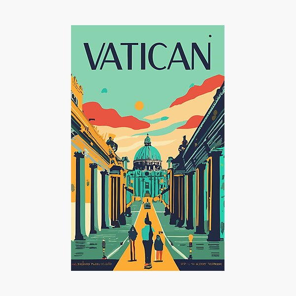 Item preview, A Vintage Travel Art of the Vatican - Vatican City  designed and sold by GoodOldVintage.