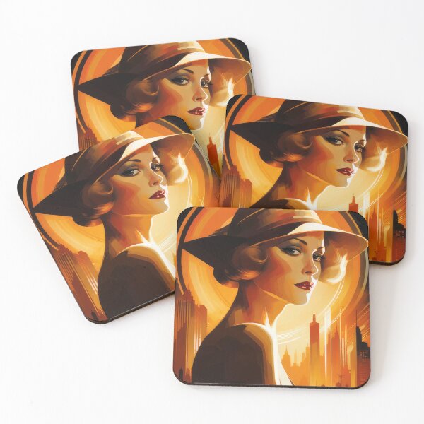 Item preview, Vintage illustration in the style of Art Deco glamor designed and sold by Mic-Poster.