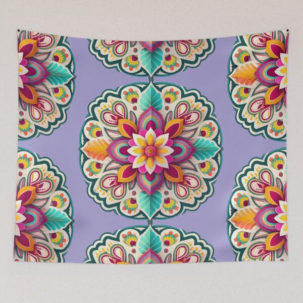 Item preview, Beautiful Floral Rangoli Design designed and sold by Jollys-ArtShop.