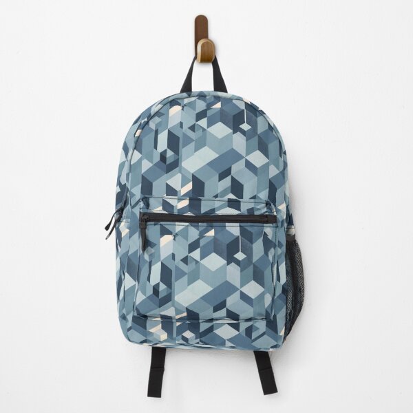 Item preview, Soft Blue Gradient Vaporwave Cube Art Graphic Pattern designed and sold by sadedream.