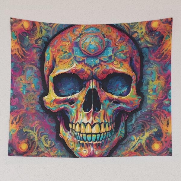 Item preview, Skull in rainbow blast (3) designed and sold by minxandme.