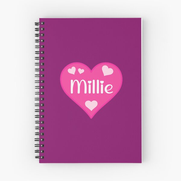 Item preview, Millie Name Pink Heart  designed and sold by Jeallan Designs.