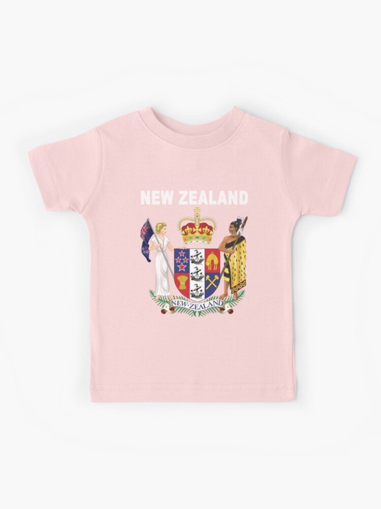 Thumbnail 1 of 2, Kids T-Shirt, New Zealand Coat of Arms Detailed Classic Design designed and sold by merchhost.