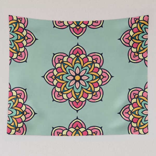 Item preview, Traditional Floral Rangoli Design designed and sold by Jollys-ArtShop.