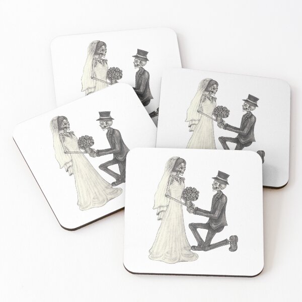 Item preview, Skeletons lovers couple wedding. designed and sold by Jiwsurreal.