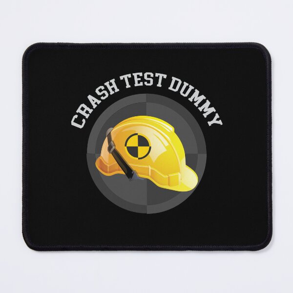 Item preview, Crash Test Dummy Yellow Safety Helmet with Safety Mark Background designed and sold by activlifewear.