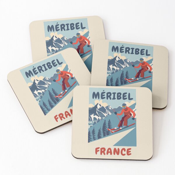 Item preview, A Vintage Travel Art of the Meribel - France  designed and sold by GoodOldVintage.