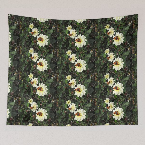 Item preview, Three Dahlias, Two Butterflies. designed and sold by Billlee.