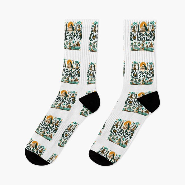 Item preview, Egyptian Holiday - "Merry Christmas" in Hieroglyphic Style designed and sold by Feral Season.