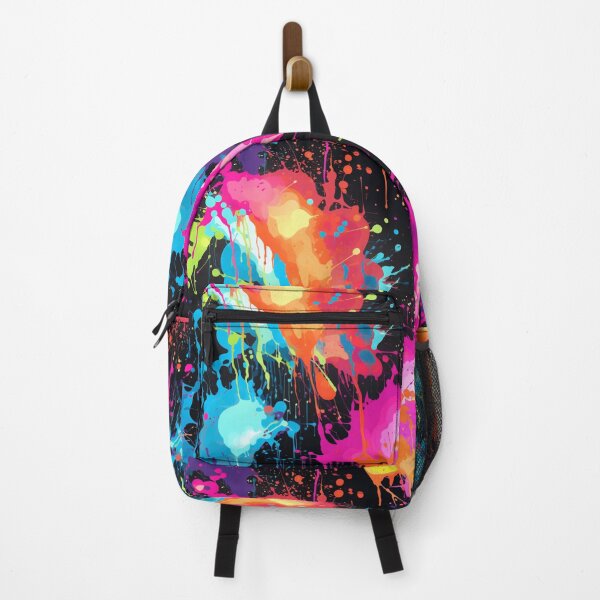 Item preview, Artistic neon paint splatter pattern. designed and sold by culturefull.